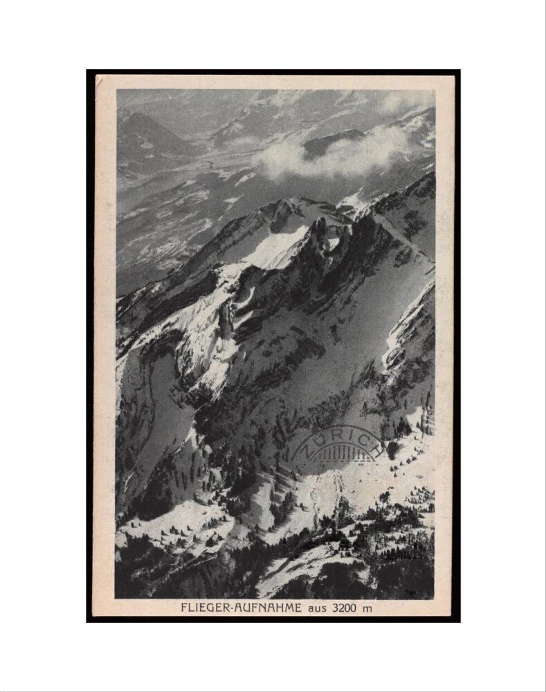 Postcard for the Flieger-Aufnahme at 3200m, 1927. - Image 2