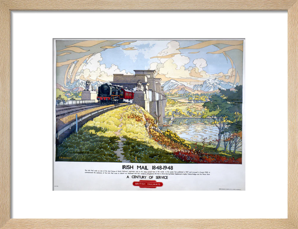 'Irish Mail: A Century of Service', BR poster, 1948. - Image 11