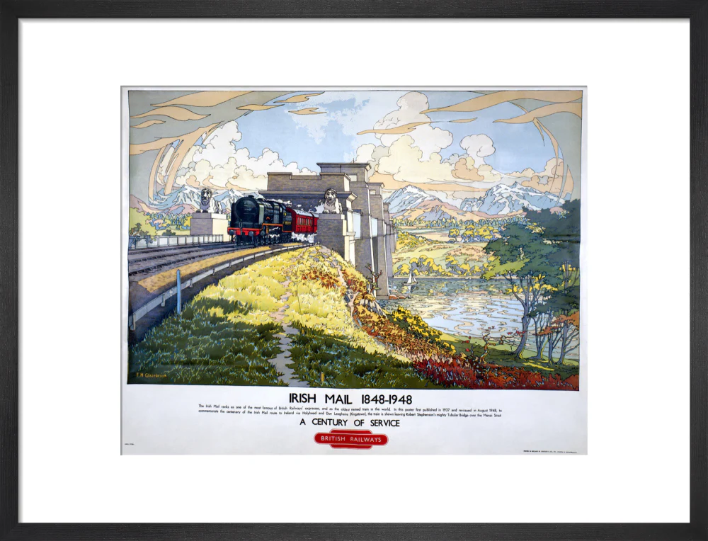 'Irish Mail: A Century of Service', BR poster, 1948. - Image 13