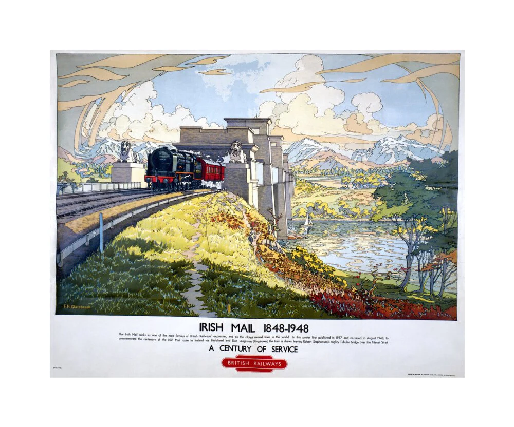 'Irish Mail: A Century of Service', BR poster, 1948. - Image 28