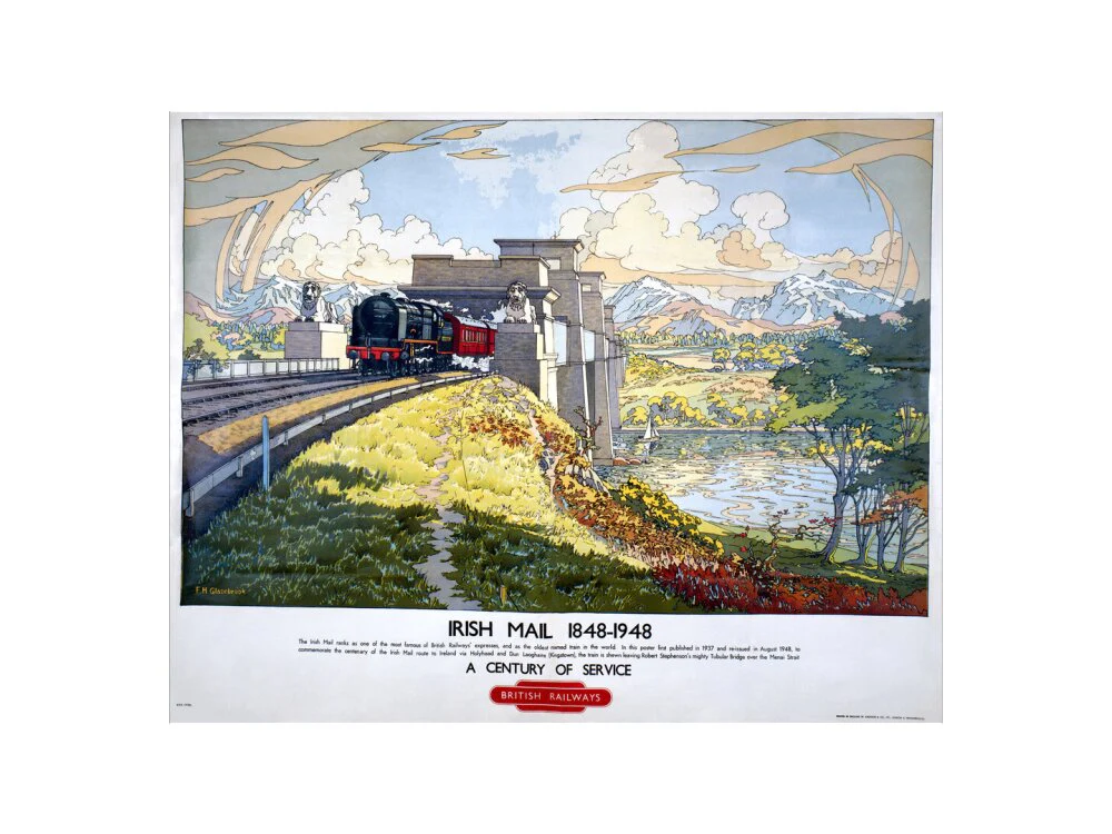 'Irish Mail: A Century of Service', BR poster, 1948. - Image 40