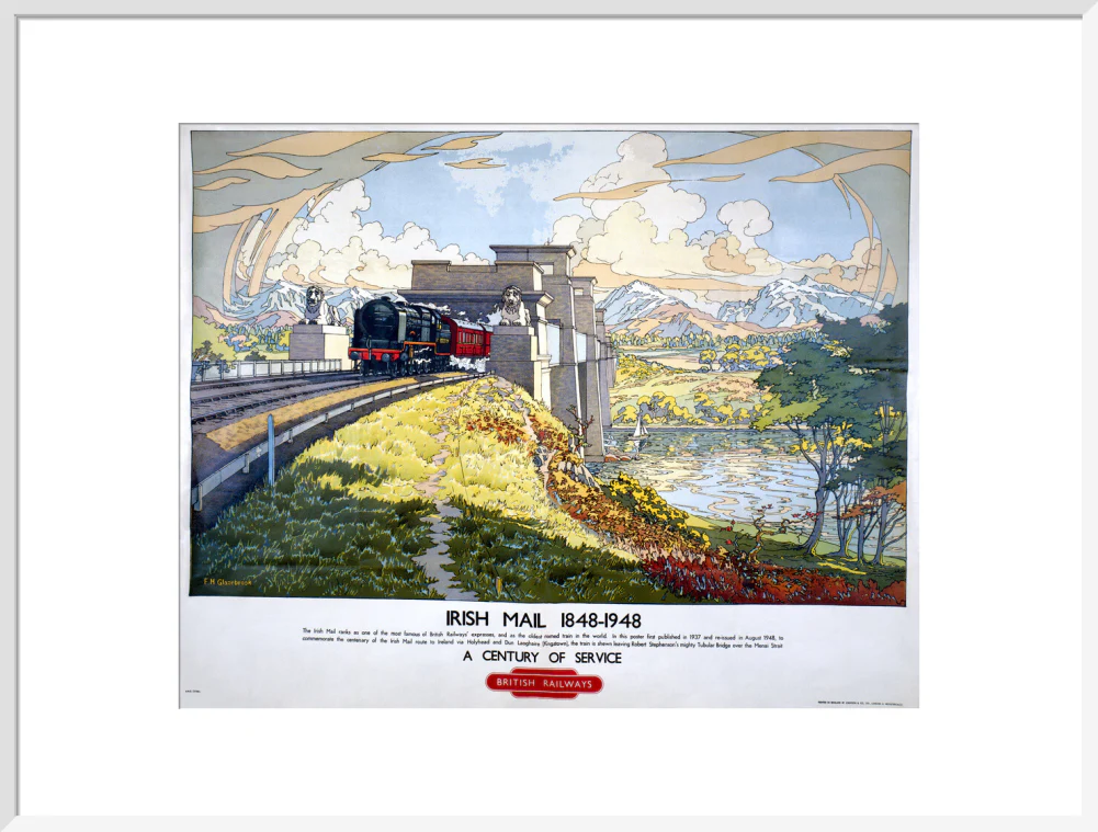 'Irish Mail: A Century of Service', BR poster, 1948. - Image 57