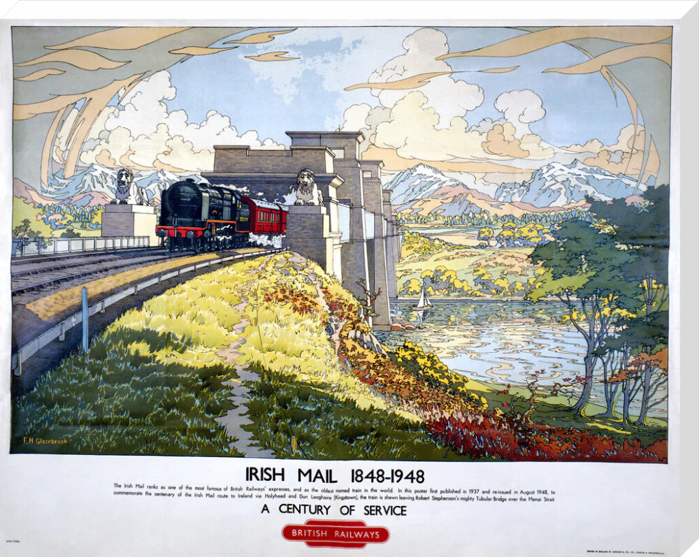 'Irish Mail: A Century of Service', BR poster, 1948. - Image 67