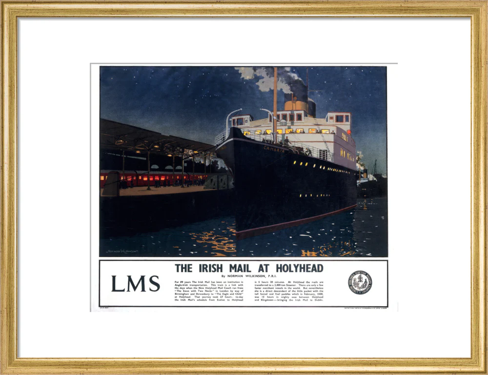 'The Irish Mail at Holyhead', c 1925. - Image 15