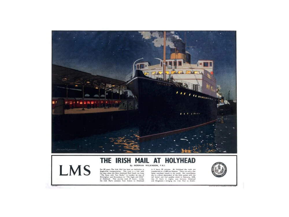 'The Irish Mail at Holyhead', c 1925. - Image 17
