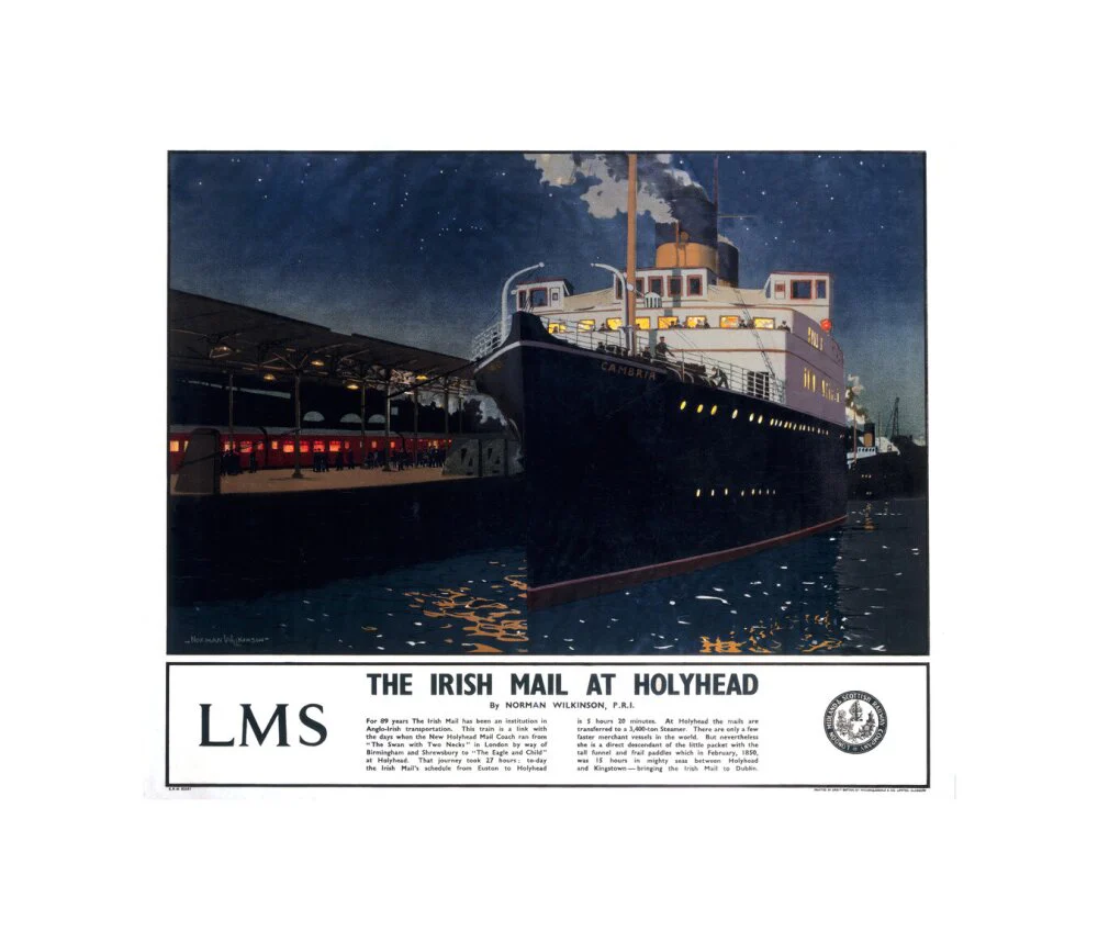 'The Irish Mail at Holyhead', c 1925. - Image 27