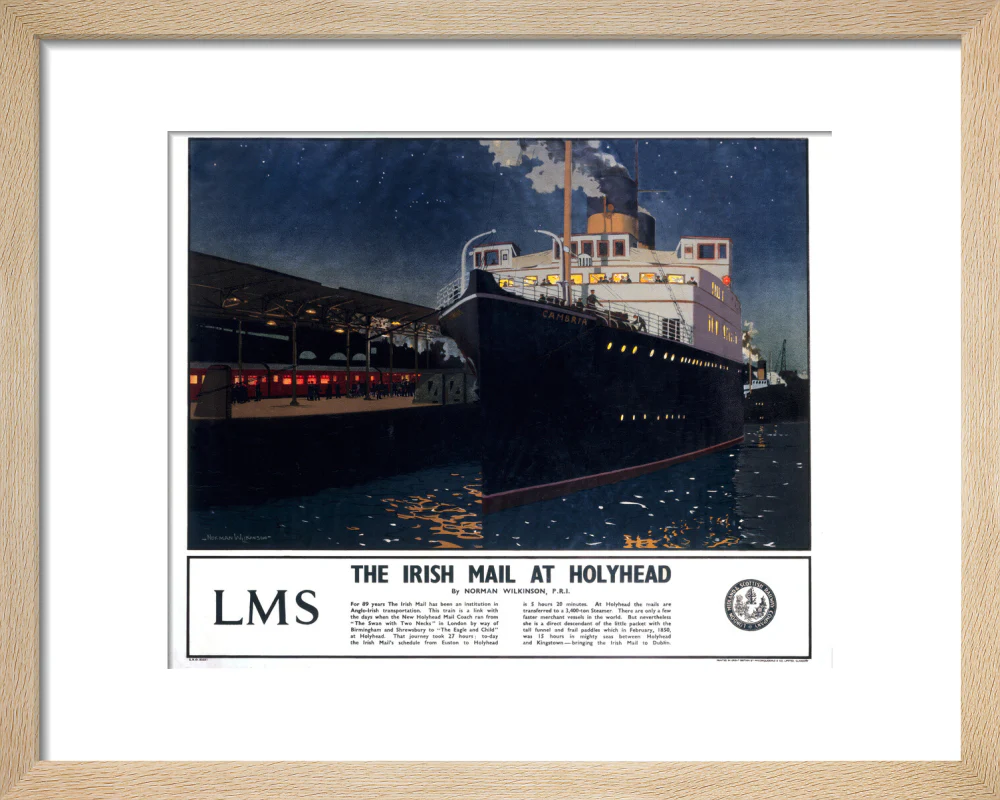 'The Irish Mail at Holyhead', c 1925. - Image 6