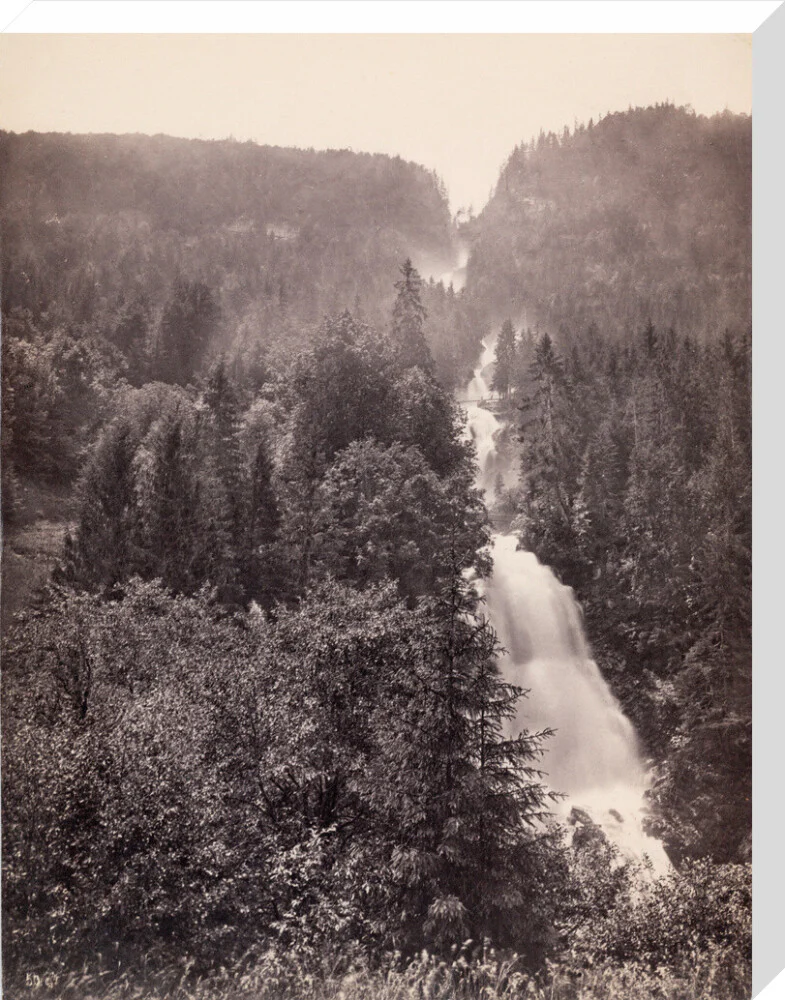 Giessbach Falls near Lake Brienz, Switzerland, c 1850-1900. - Image 33