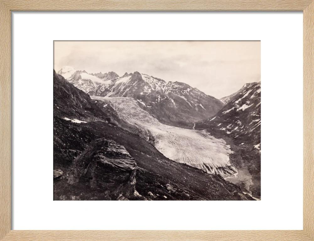 Rhone Glacier, Switzerland, c 1850-1900. - Image 11