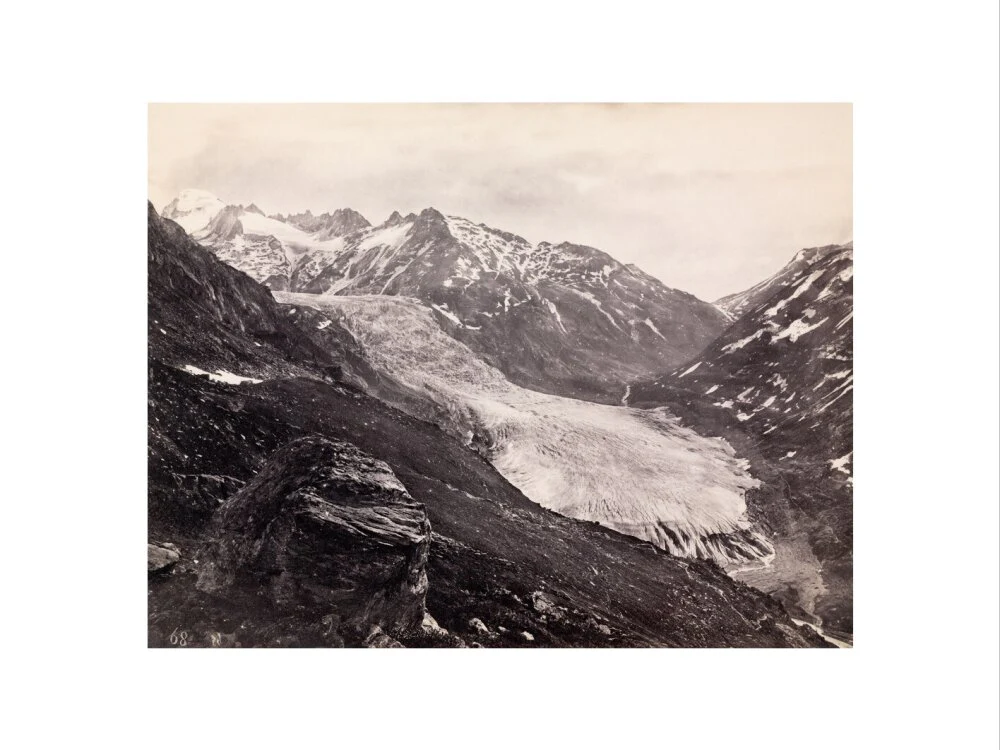 Rhone Glacier, Switzerland, c 1850-1900. - Image 17