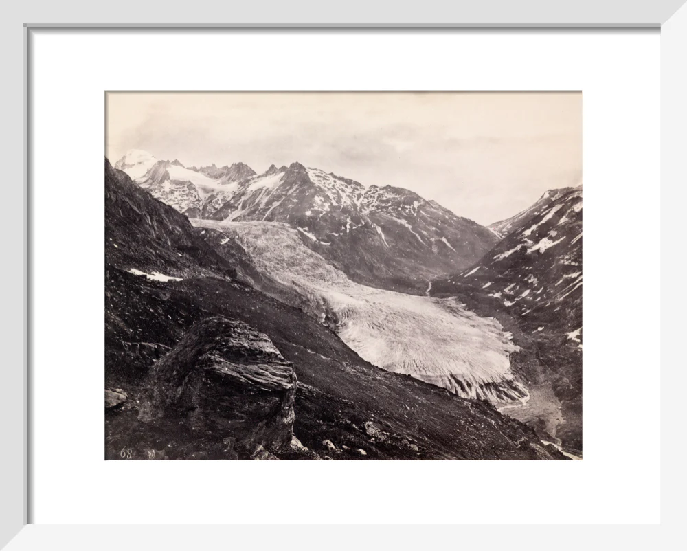 Rhone Glacier, Switzerland, c 1850-1900. - Image 4