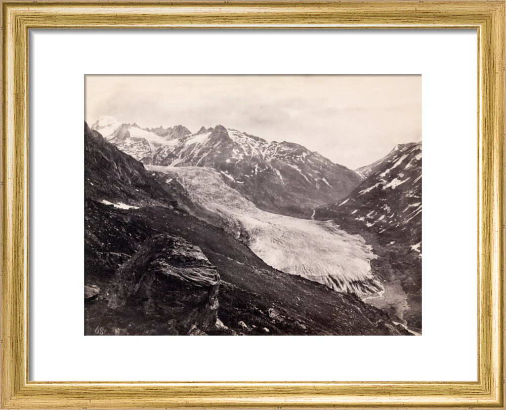 Rhone Glacier, Switzerland, c 1850-1900. - Image 5