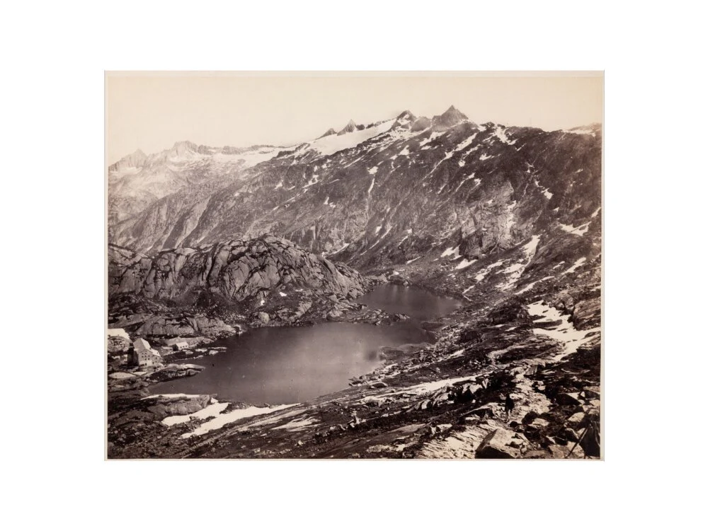 The Lake and Hospice on the Grimsel Pass, Switzerland, c 1850-1900. - Image 22