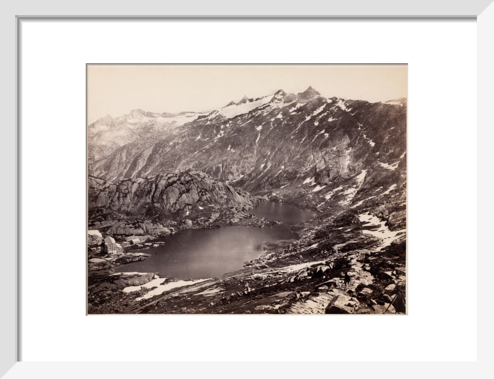 The Lake and Hospice on the Grimsel Pass, Switzerland, c 1850-1900. - Image 42