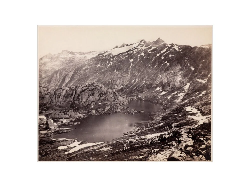 The Lake and Hospice on the Grimsel Pass, Switzerland, c 1850-1900. - Image 50