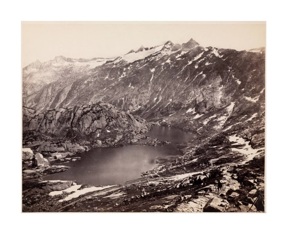 The Lake and Hospice on the Grimsel Pass, Switzerland, c 1850-1900. - Image 62