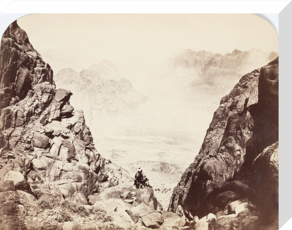 View from Mount Sinai, Egypt, c 1850-1900. - Image 32