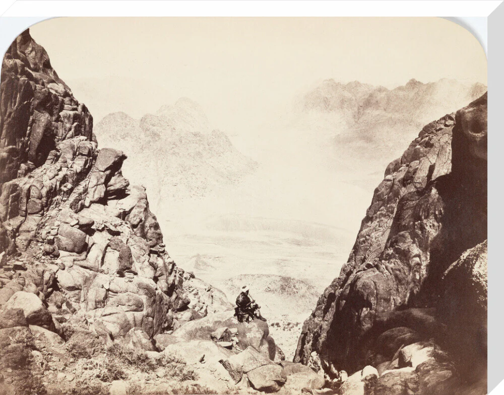 View from Mount Sinai, Egypt, c 1850-1900. - Image 33