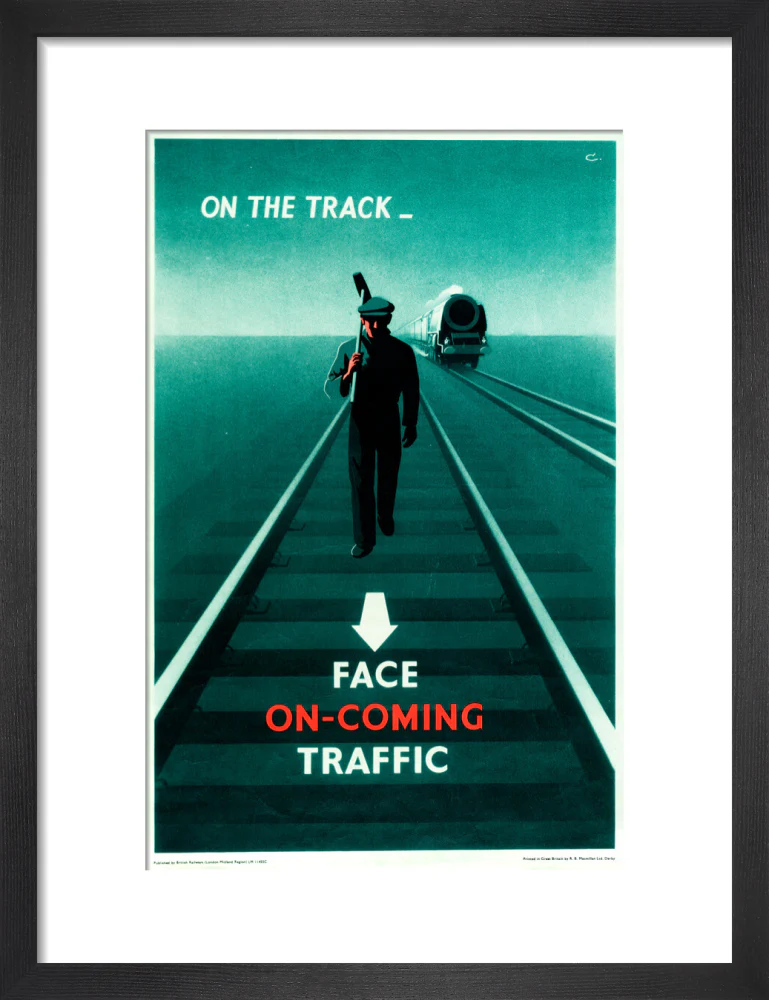 Safety poster - Face on-coming traffic, 1960. - Image 8