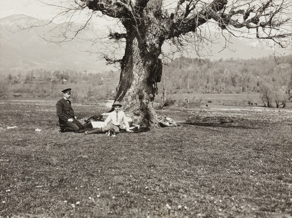 Black and white photograph entitled 'The Black River'