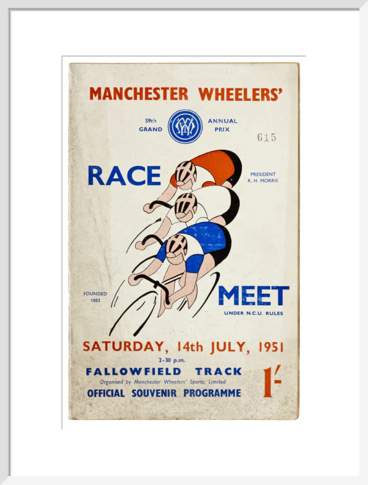 Programme for Manchester Wheelers' Race Meet at Fallowfield Track, 14 July 1951 - Image 19