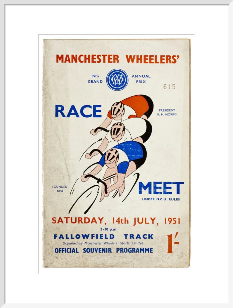 Programme for Manchester Wheelers' Race Meet at Fallowfield Track, 14 July 1951 - Image 24