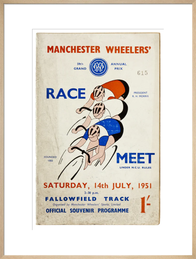 Programme for Manchester Wheelers' Race Meet at Fallowfield Track, 14 July 1951 - Image 26