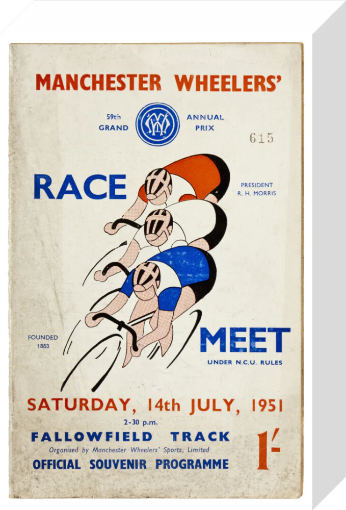 Programme for Manchester Wheelers' Race Meet at Fallowfield Track, 14 July 1951 - Image 31