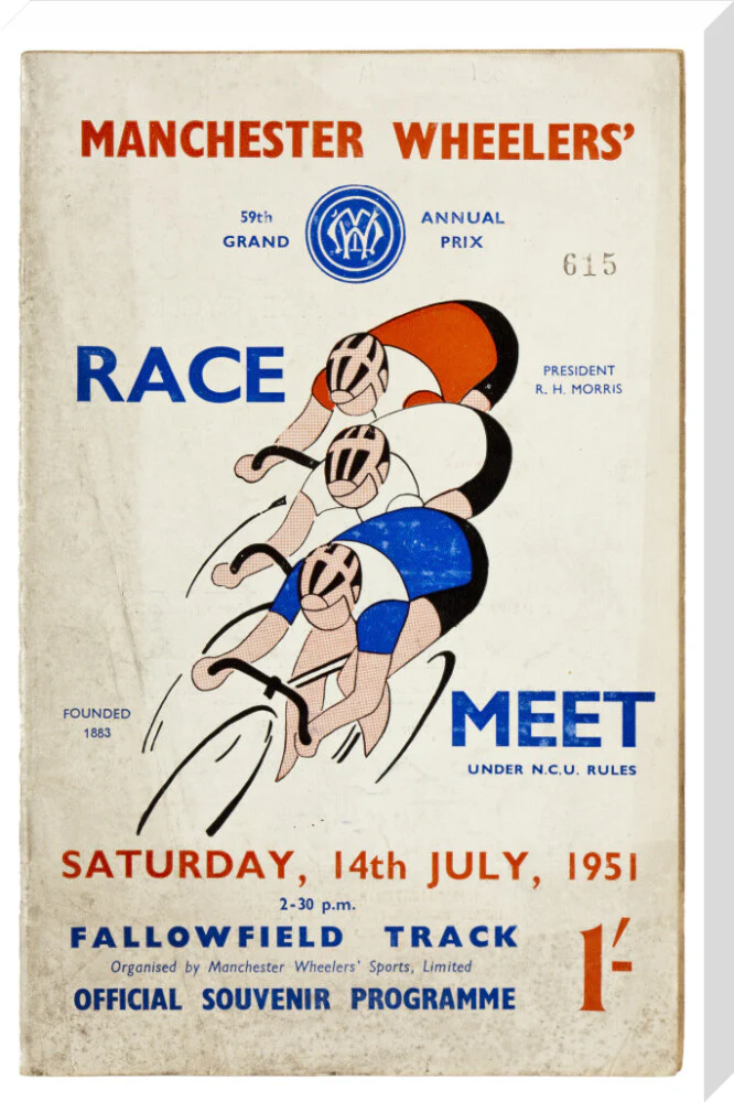 Programme for Manchester Wheelers' Race Meet at Fallowfield Track, 14 July 1951 - Image 34