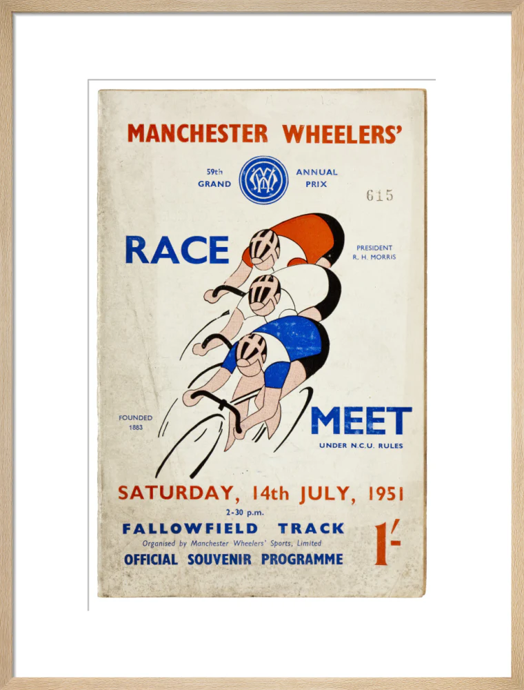 Programme for Manchester Wheelers' Race Meet at Fallowfield Track, 14 July 1951 - Image 54