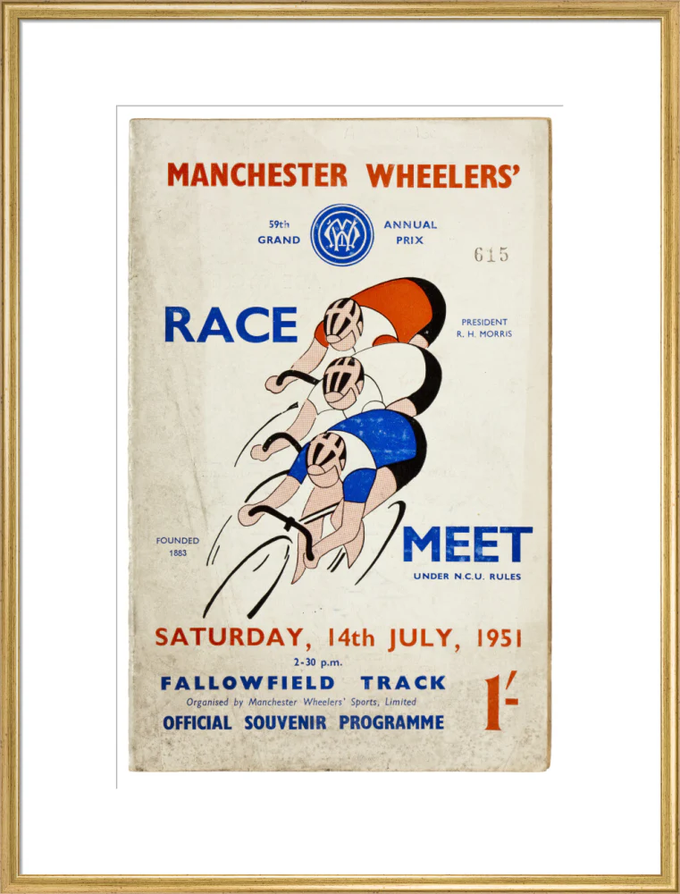 Programme for Manchester Wheelers' Race Meet at Fallowfield Track, 14 July 1951 - Image 58