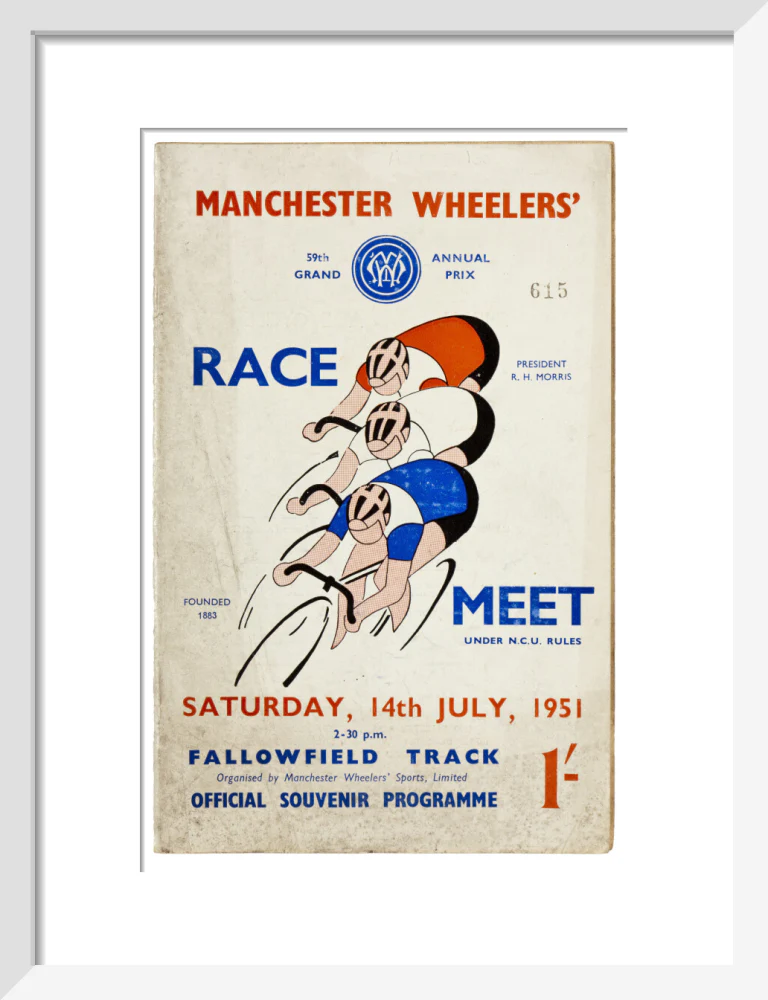 Programme for Manchester Wheelers' Race Meet at Fallowfield Track, 14 July 1951 - Image 9