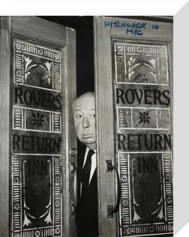 Alfred Hitchcock at the doors of Coronation Street's Rovers Return - Image 64
