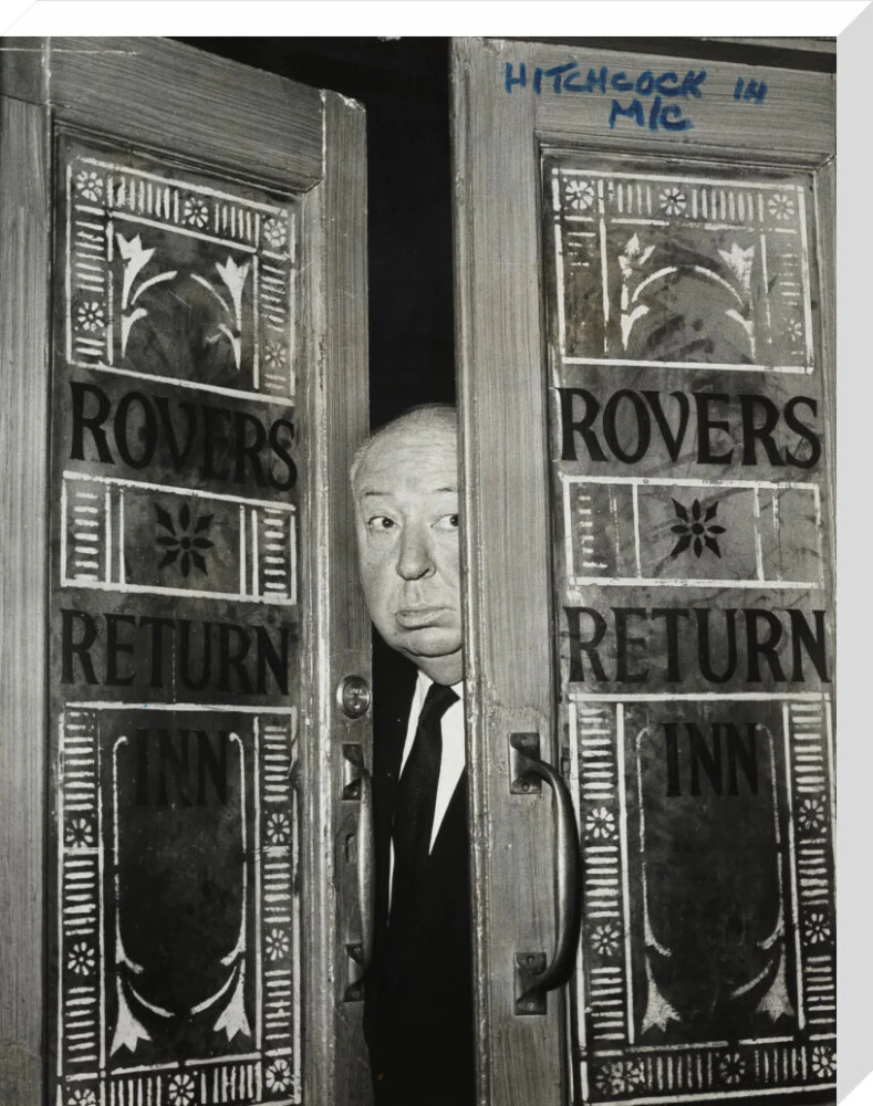 Alfred Hitchcock at the doors of Coronation Street's Rovers Return - Image 66