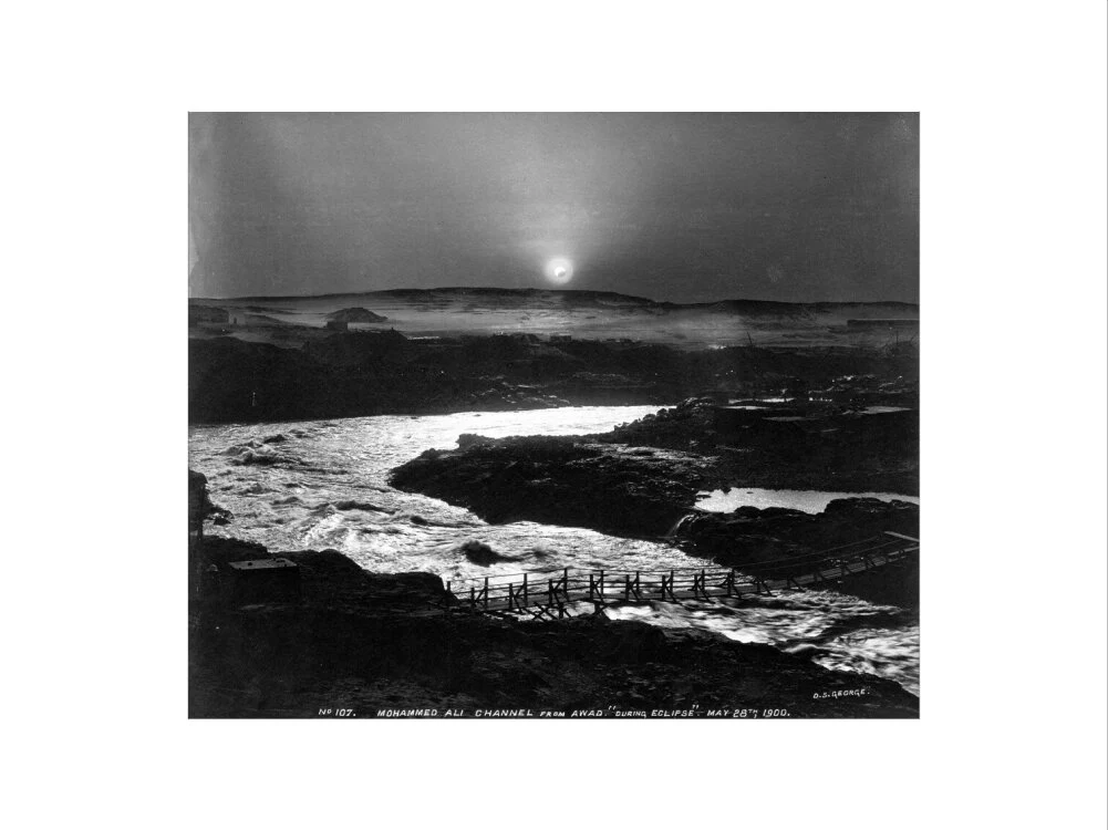 Eclipse of the sun over the old Aswan Dam, Egypt, 28 May, 1900. - Image 40