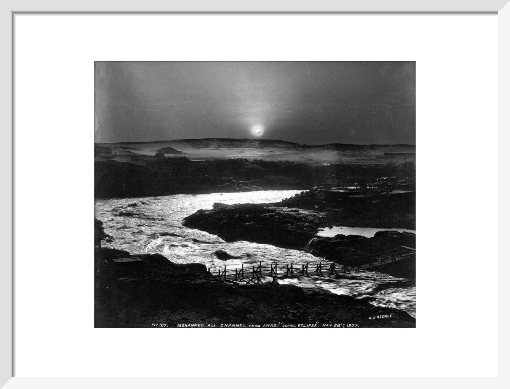 Eclipse of the sun over the old Aswan Dam, Egypt, 28 May, 1900. - Image 47