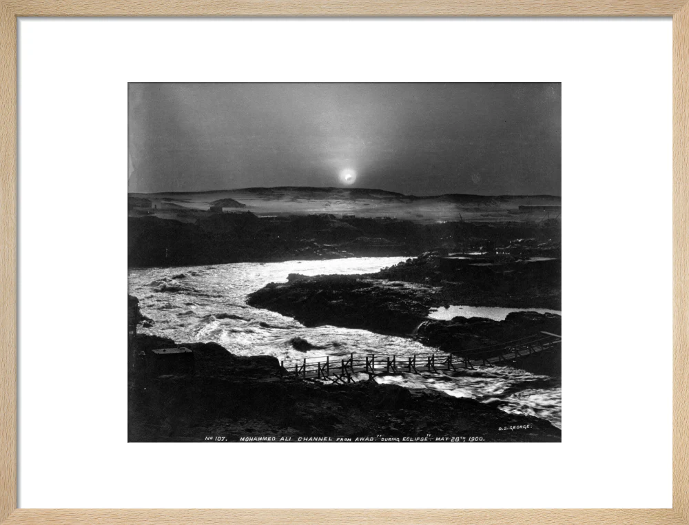 Eclipse of the sun over the old Aswan Dam, Egypt, 28 May, 1900. - Image 49