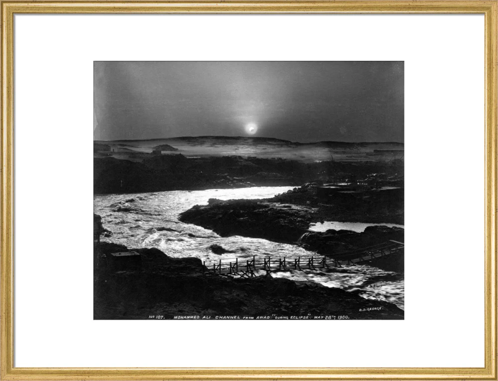 Eclipse of the sun over the old Aswan Dam, Egypt, 28 May, 1900. - Image 53
