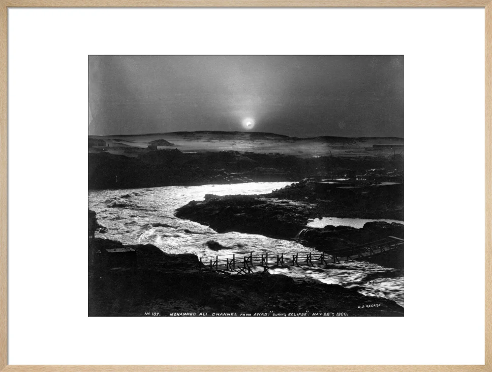 Eclipse of the sun over the old Aswan Dam, Egypt, 28 May, 1900. - Image 59