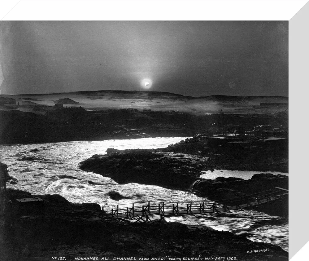 Eclipse of the sun over the old Aswan Dam, Egypt, 28 May, 1900. - Image 64