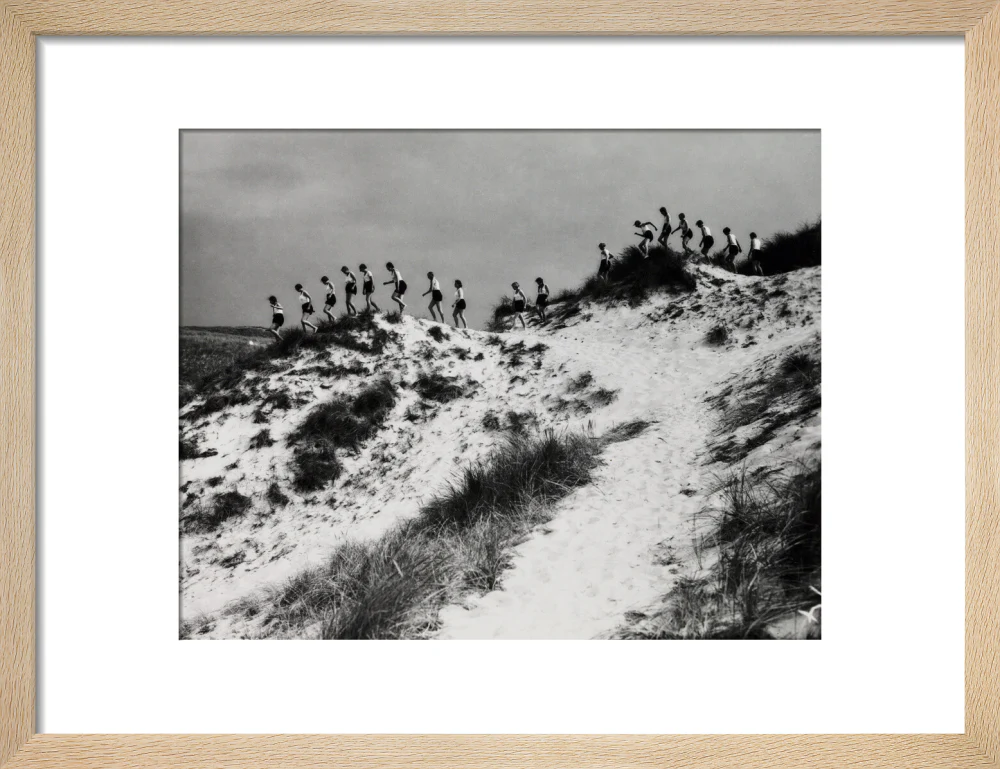 Horizon line of women walking over dunes, about 1930. - Image 11
