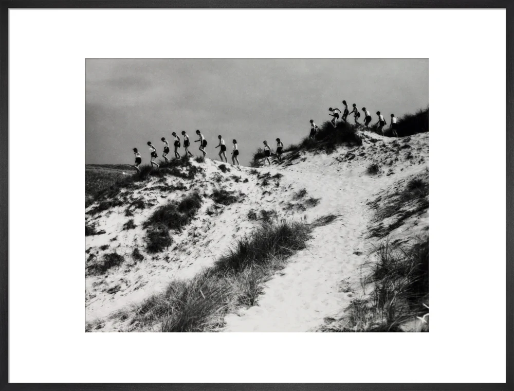 Horizon line of women walking over dunes, about 1930. - Image 56