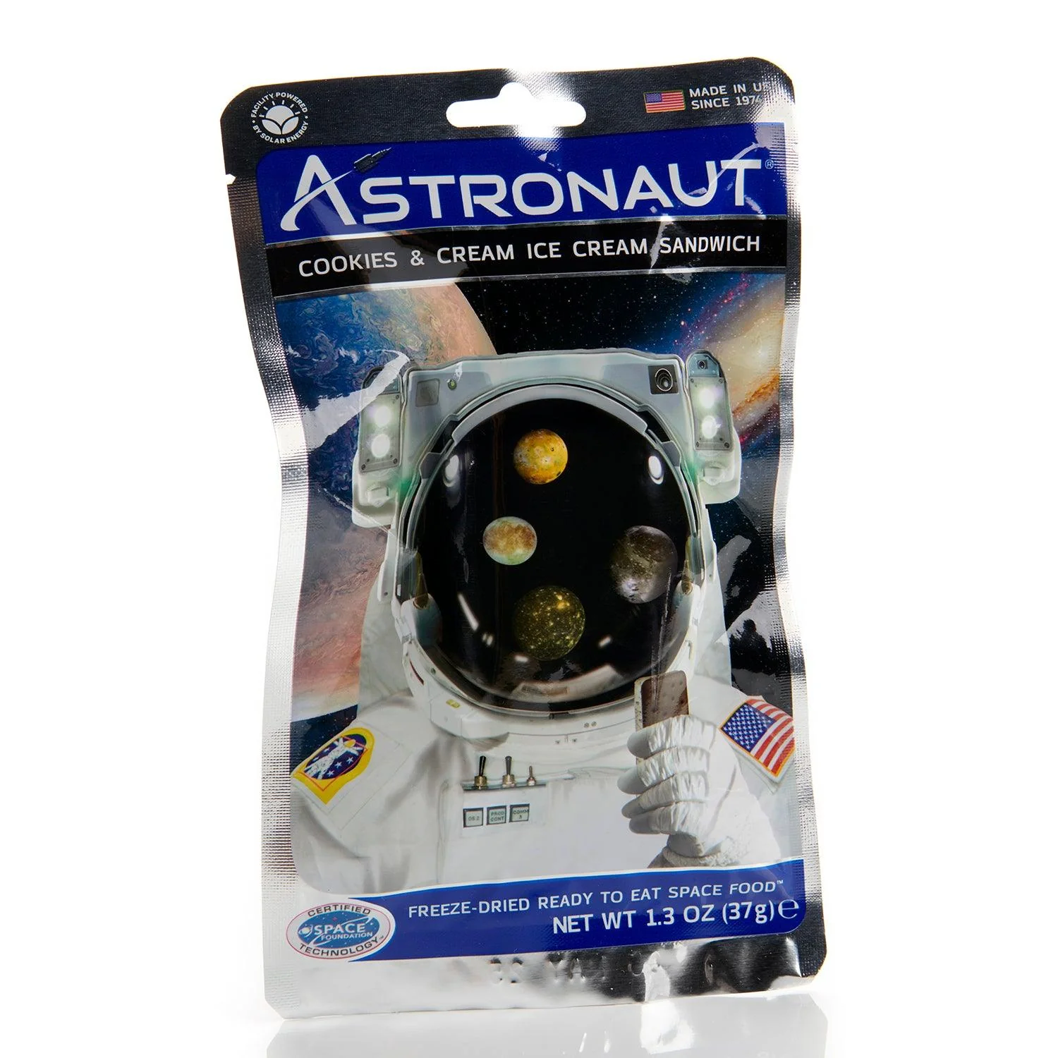 Space Food Cookies And Cream Ice Cream Sandwich