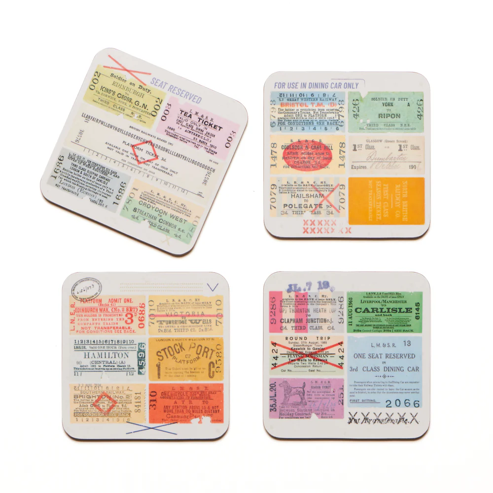 National Railway Museum Railway 200 Ticket Archive Coaster Set - Image 3