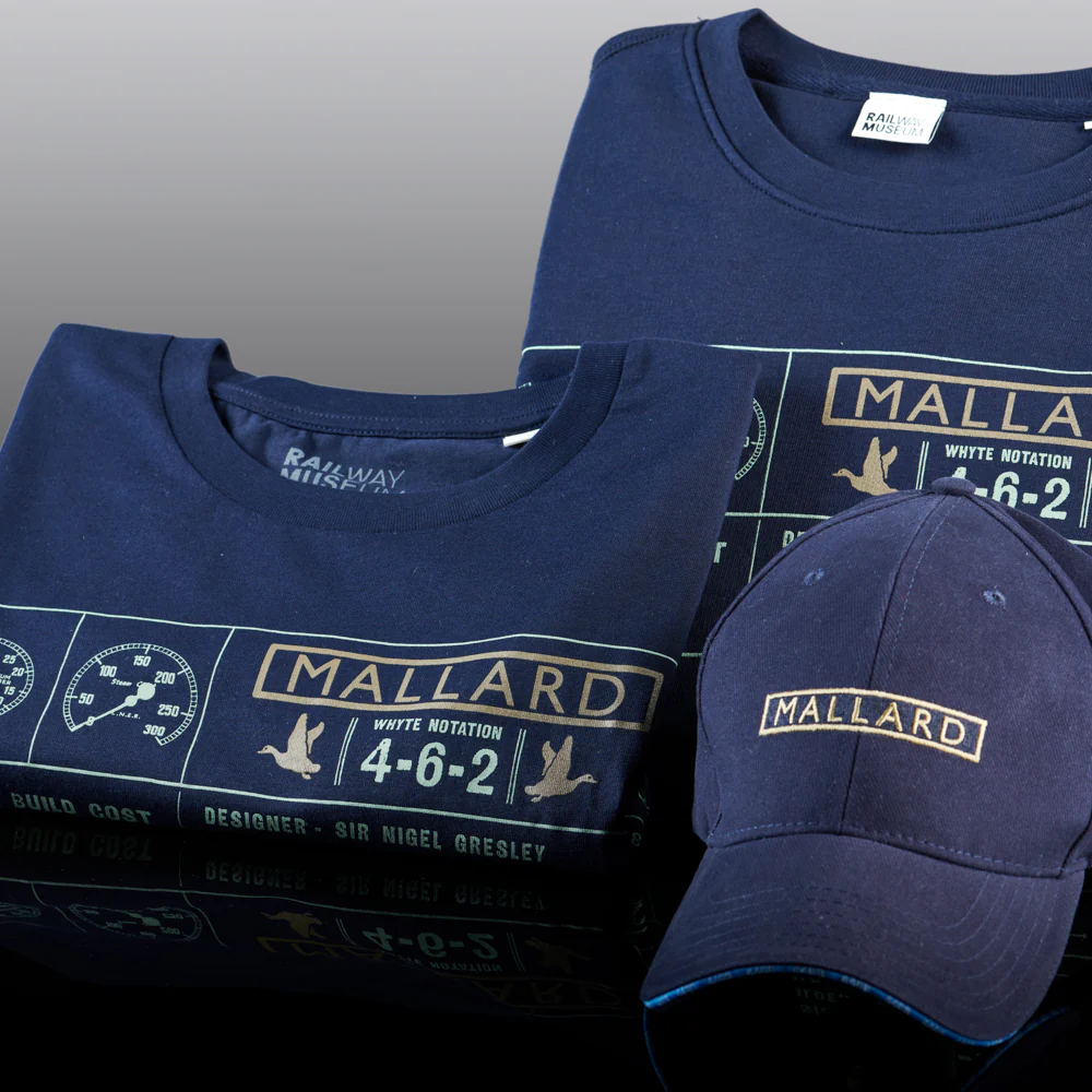National Railway Museum Mallard Fact File T-Shirt - Image 5