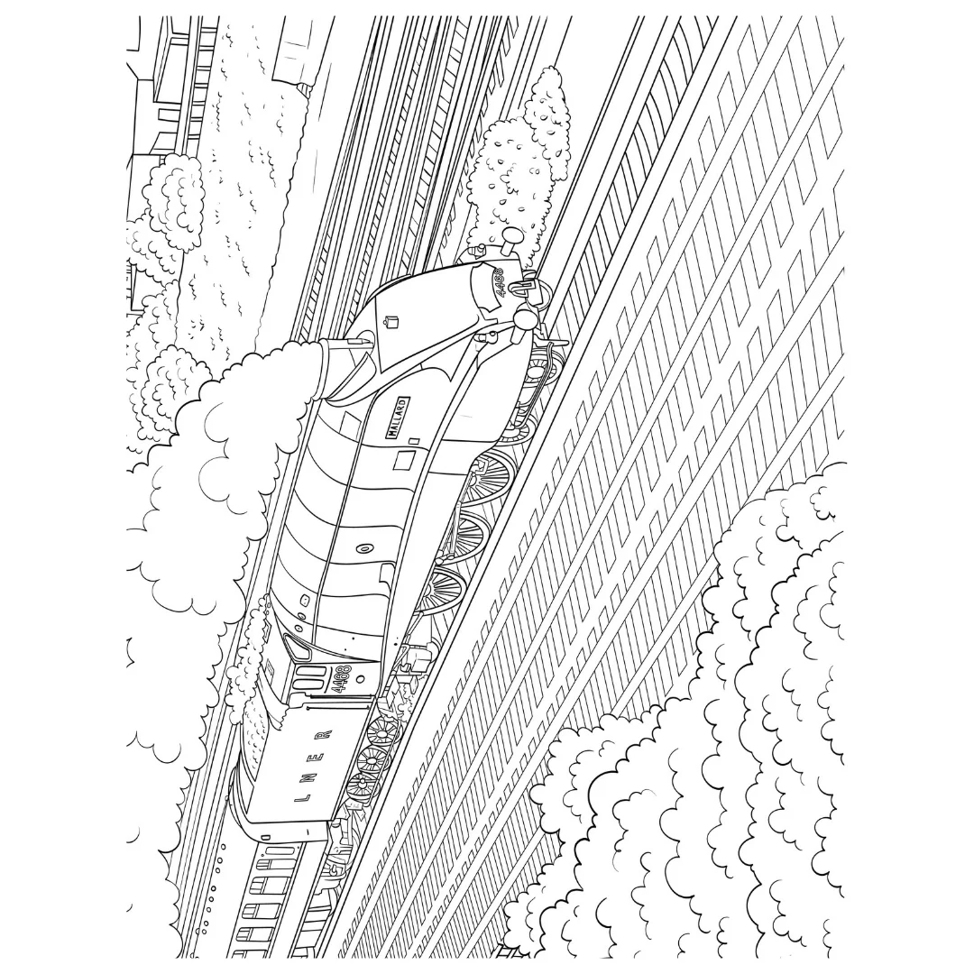 National Railway Museum Colour Your Streets Colouring Book - Image 4
